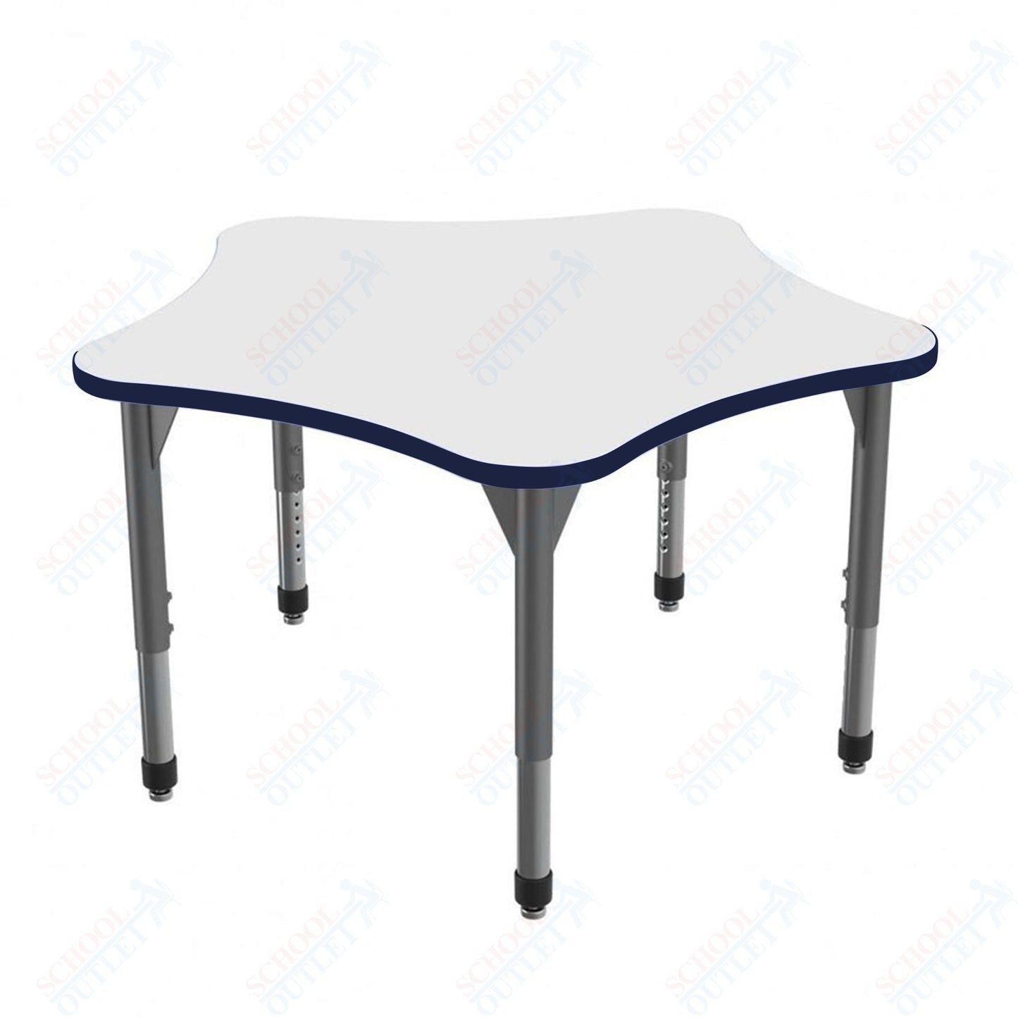 Marco Premier Series 60" 5 - Star Stand - Up Table w/ Dry Erase Top Adj Height 32" - 42" (43 - 2281 - DA) - SchoolOutlet