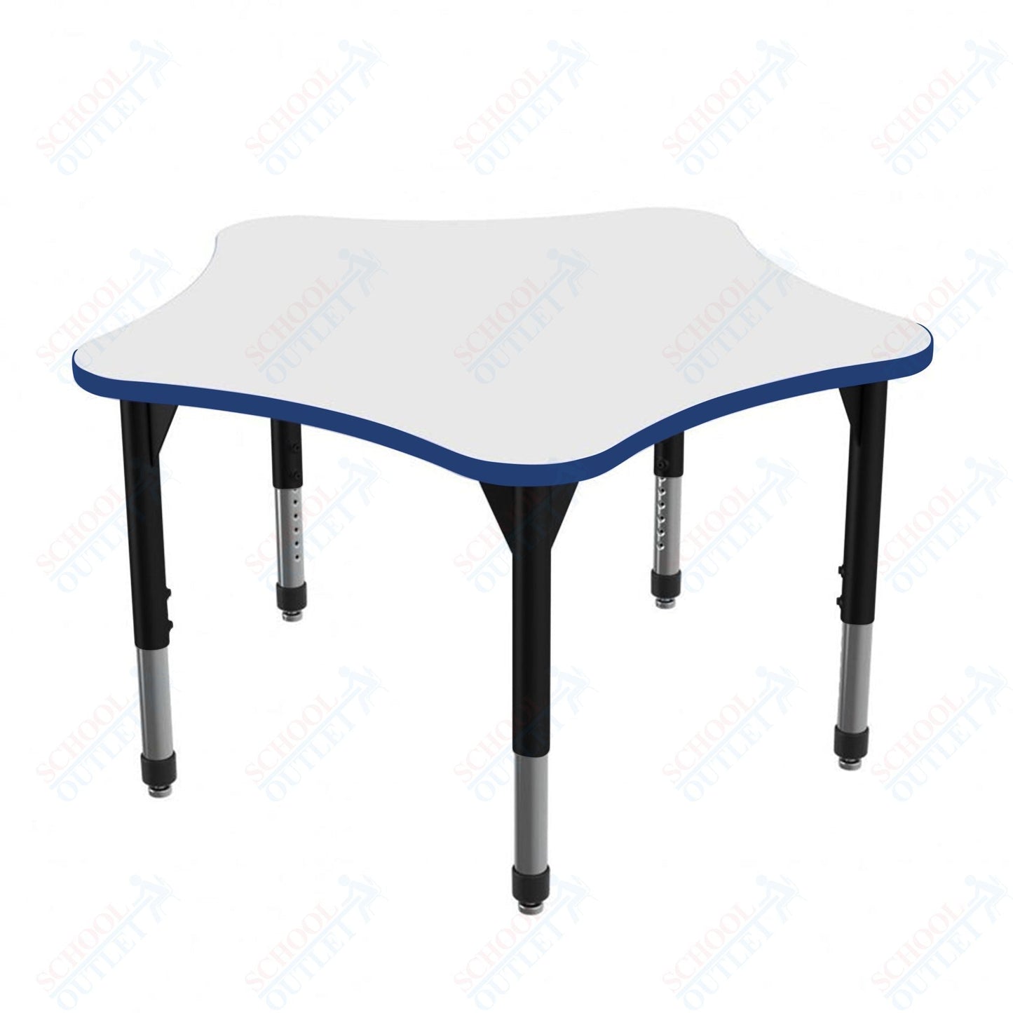 Marco Premier Series 60" 5 - Star Stand - Up Table w/ Dry Erase Top Adj Height 32" - 42" (43 - 2281 - DA) - SchoolOutlet