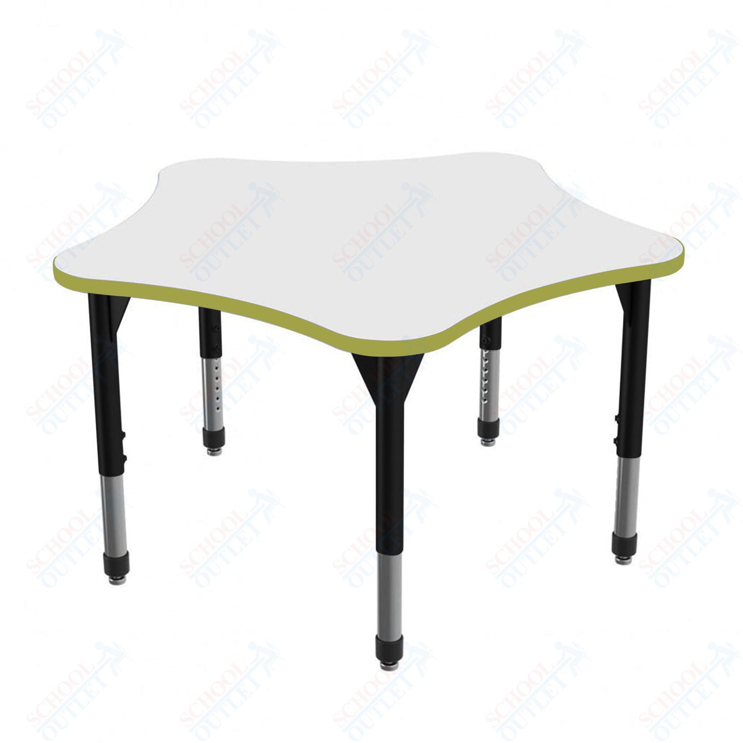 Marco Premier Series 60" 5 - Star Stand - Up Table w/ Dry Erase Top Adj Height 32" - 42" (43 - 2281 - DA) - SchoolOutlet