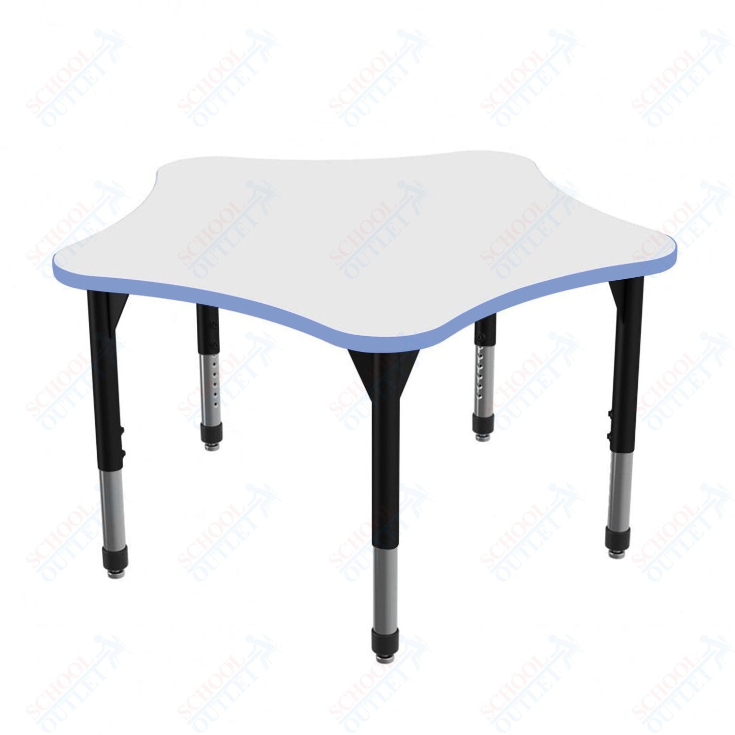 Marco Premier Series 60" 5 - Star Stand - Up Table w/ Dry Erase Top Adj Height 32" - 42" (43 - 2281 - DA) - SchoolOutlet