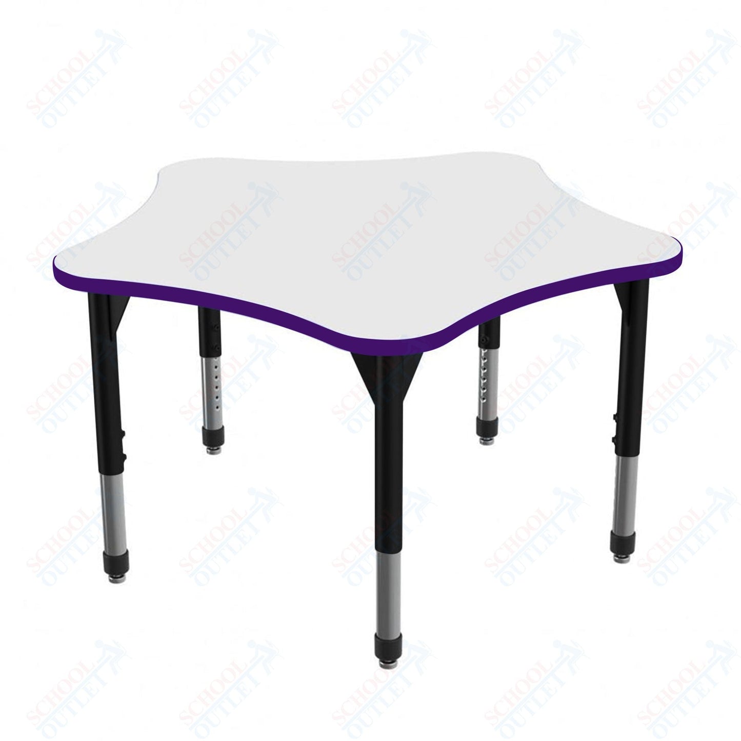 Marco Premier Series 60" 5 - Star Stand - Up Table w/ Dry Erase Top Adj Height 32" - 42" (43 - 2281 - DA) - SchoolOutlet