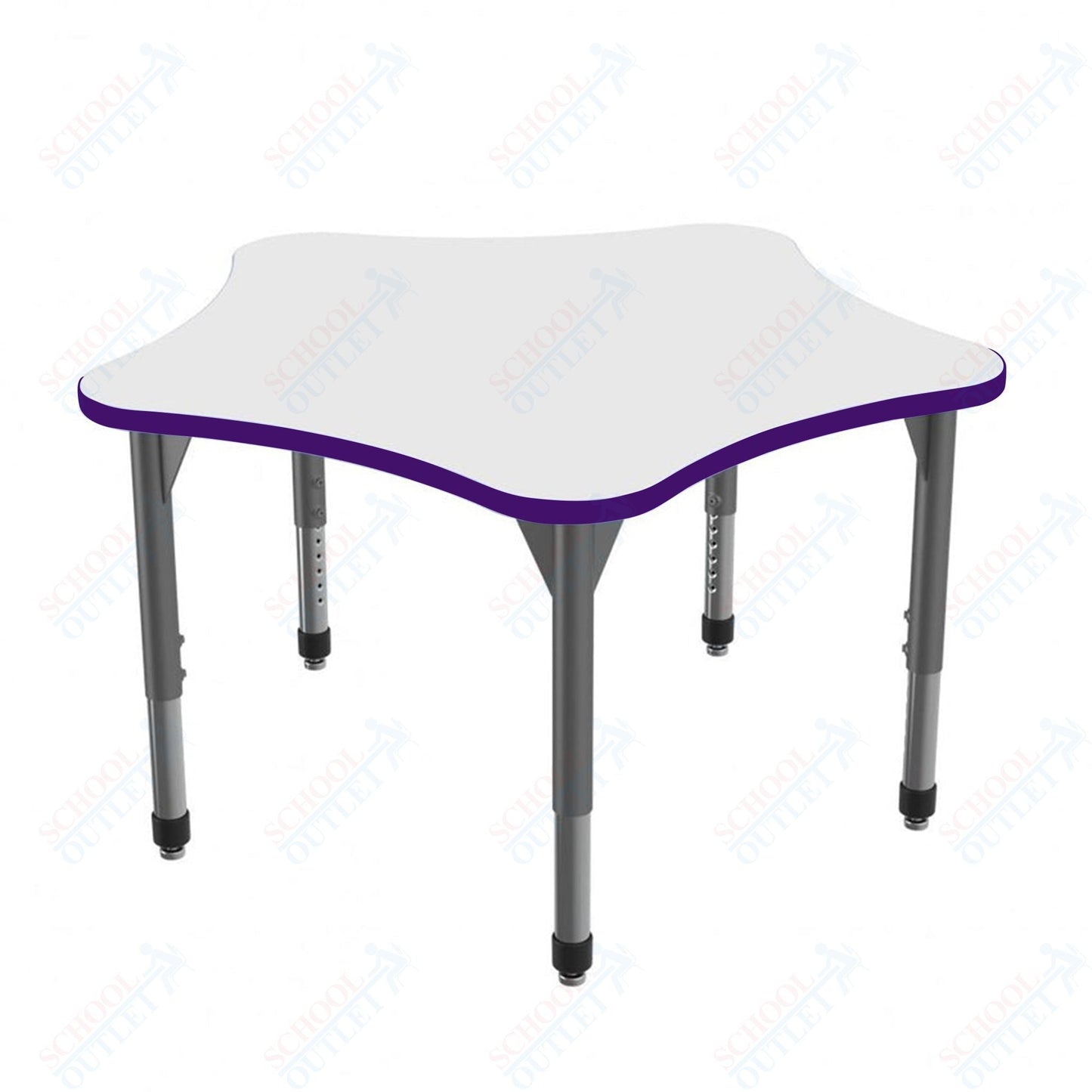 Marco Premier Series 60" 5 - Star Stand - Up Table w/ Dry Erase Top Adj Height 32" - 42" (43 - 2281 - DA) - SchoolOutlet