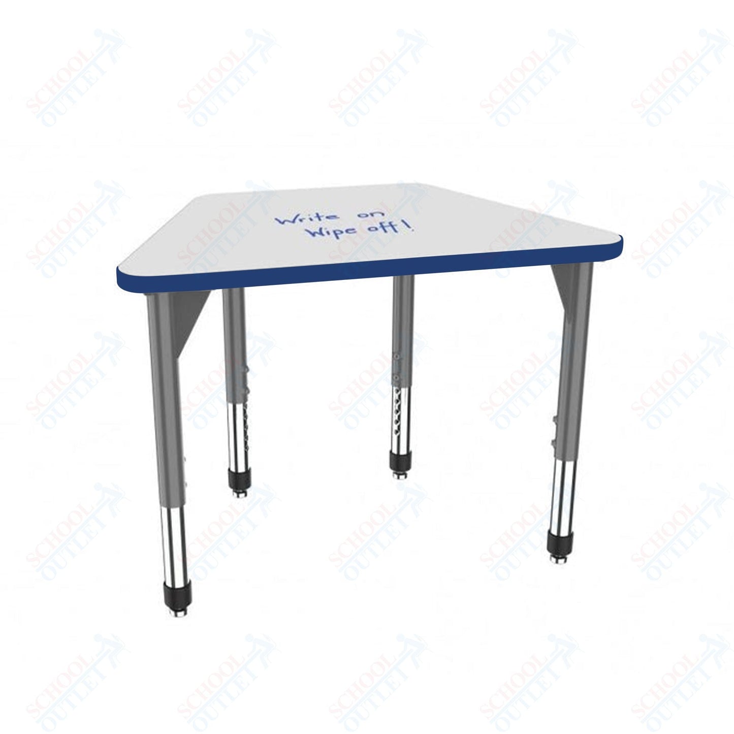 Marco Premier Series Trapezoid Standing Desk w/ Dry Erase HPL Top 31" x 20" Adjustable Height 32" - 42" (43 - 2283 - DA) - SchoolOutlet