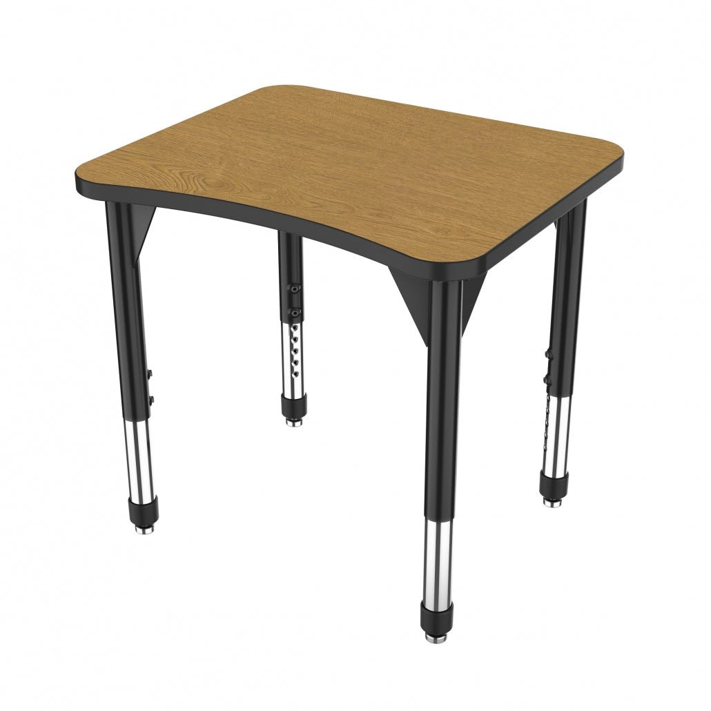 Marco Premier Series Curve Collaborative Desk 24" x 28" Adjustable Height 21" - 31" (43 - 2291 - MB) - SchoolOutlet