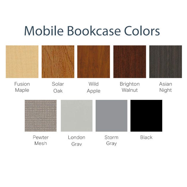 Marco 3500 Series Curved Double Sided 8 Shelves Mobile Bookcase with 4 Adjustable Shelves - 36"H (4670 - 603624A0) - SchoolOutlet