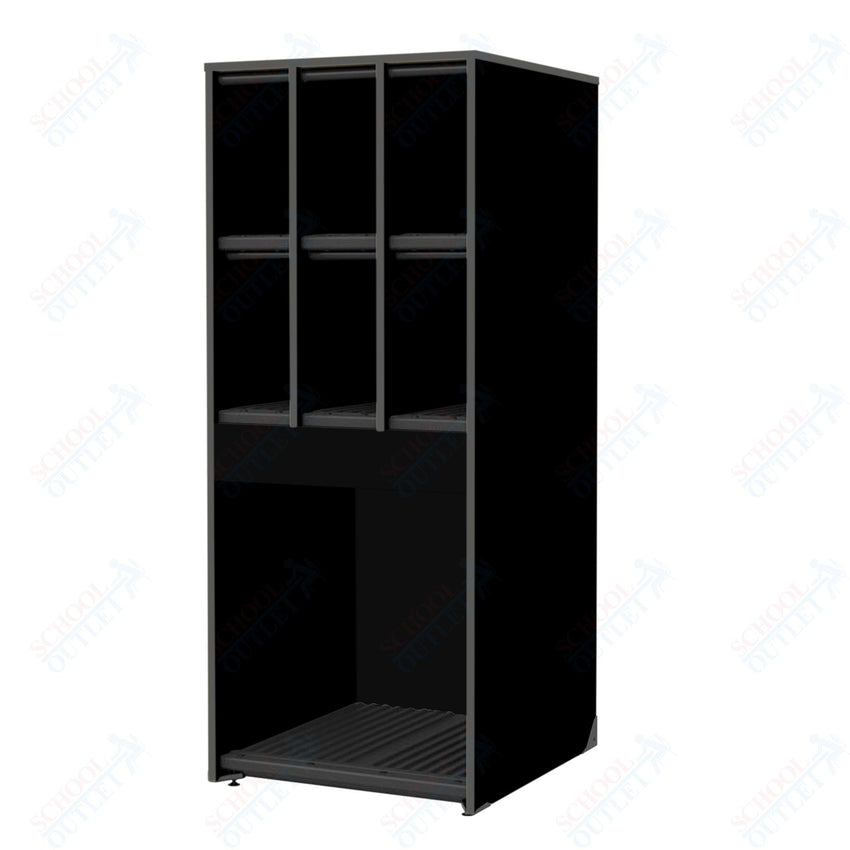 Marco Band - Stor Collection 6 Small/1 Large Compartment 29" Deep Instrument Storage Cabinet 68"H (BS134) - SchoolOutlet