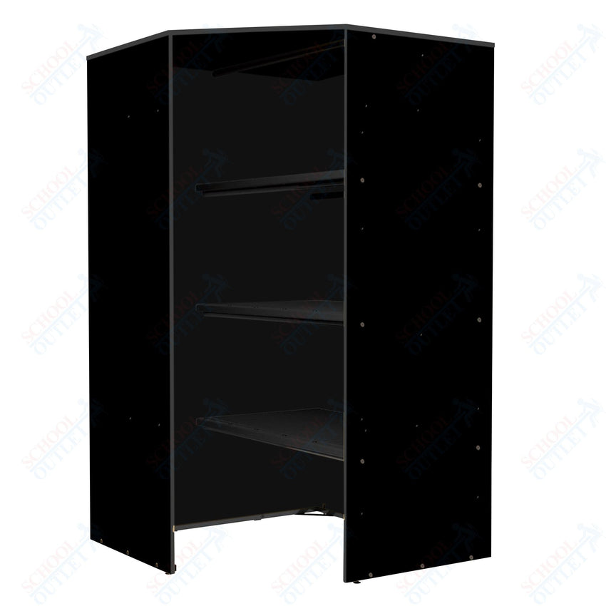 Marco Band - Stor Collection Corner Cabinet 48" Deep with Shelf, Instrument Storage Cabinet 84"H (BS190) - SchoolOutlet