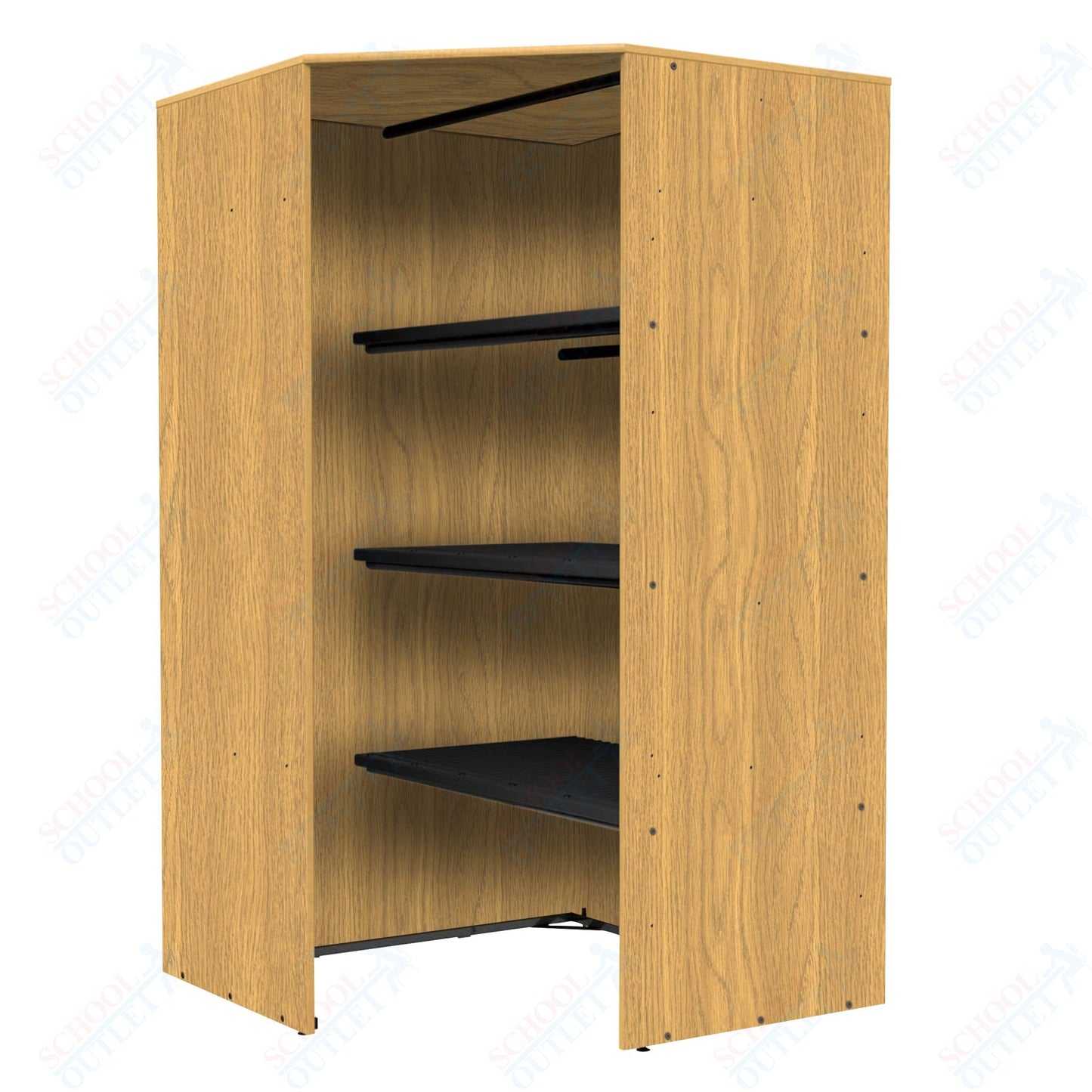 Marco Band - Stor Collection Corner Cabinet 48" Deep with Shelf, Instrument Storage Cabinet 84"H (BS190) - SchoolOutlet