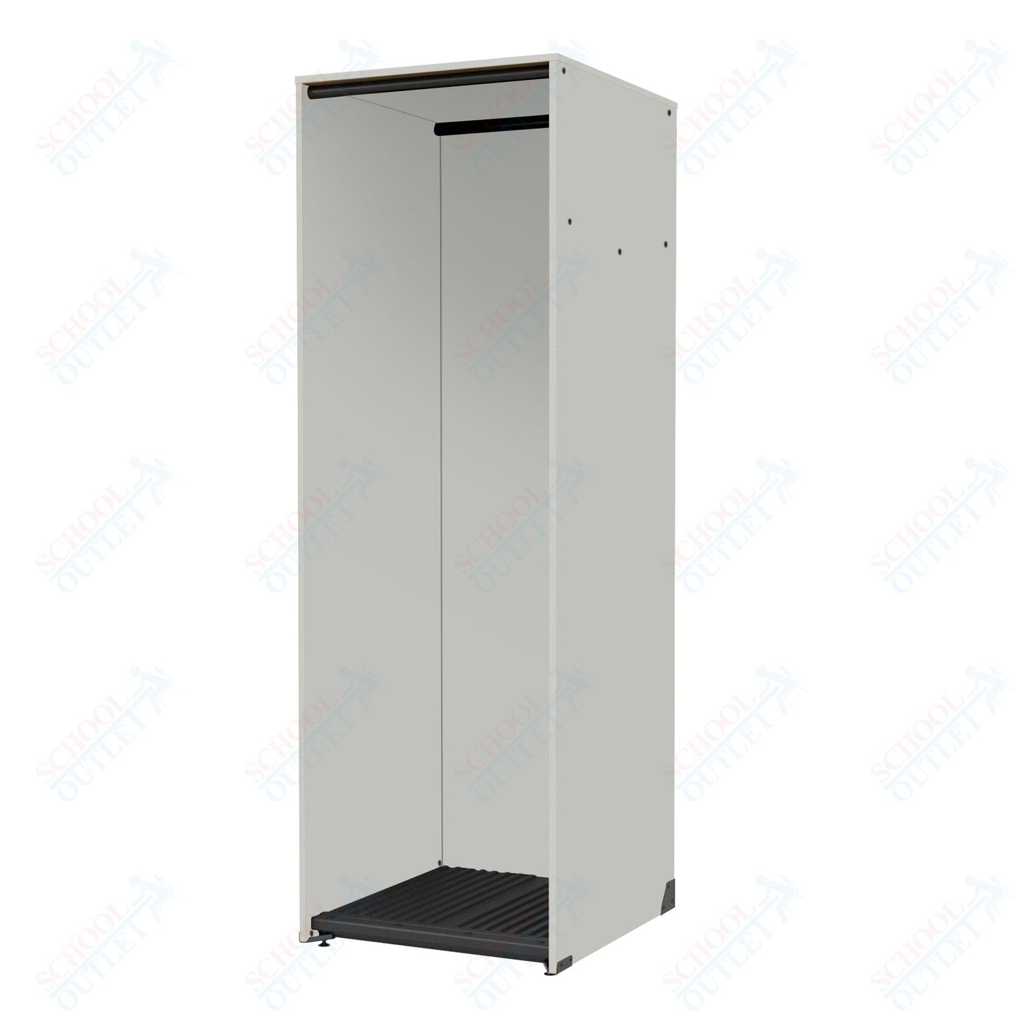 Marco Band - Stor Collection Storage Cabinet with 1 Rod Holds 11 Uniforms or Robes 27.75"W x 84"H x 29.25"D (BS200) - SchoolOutlet