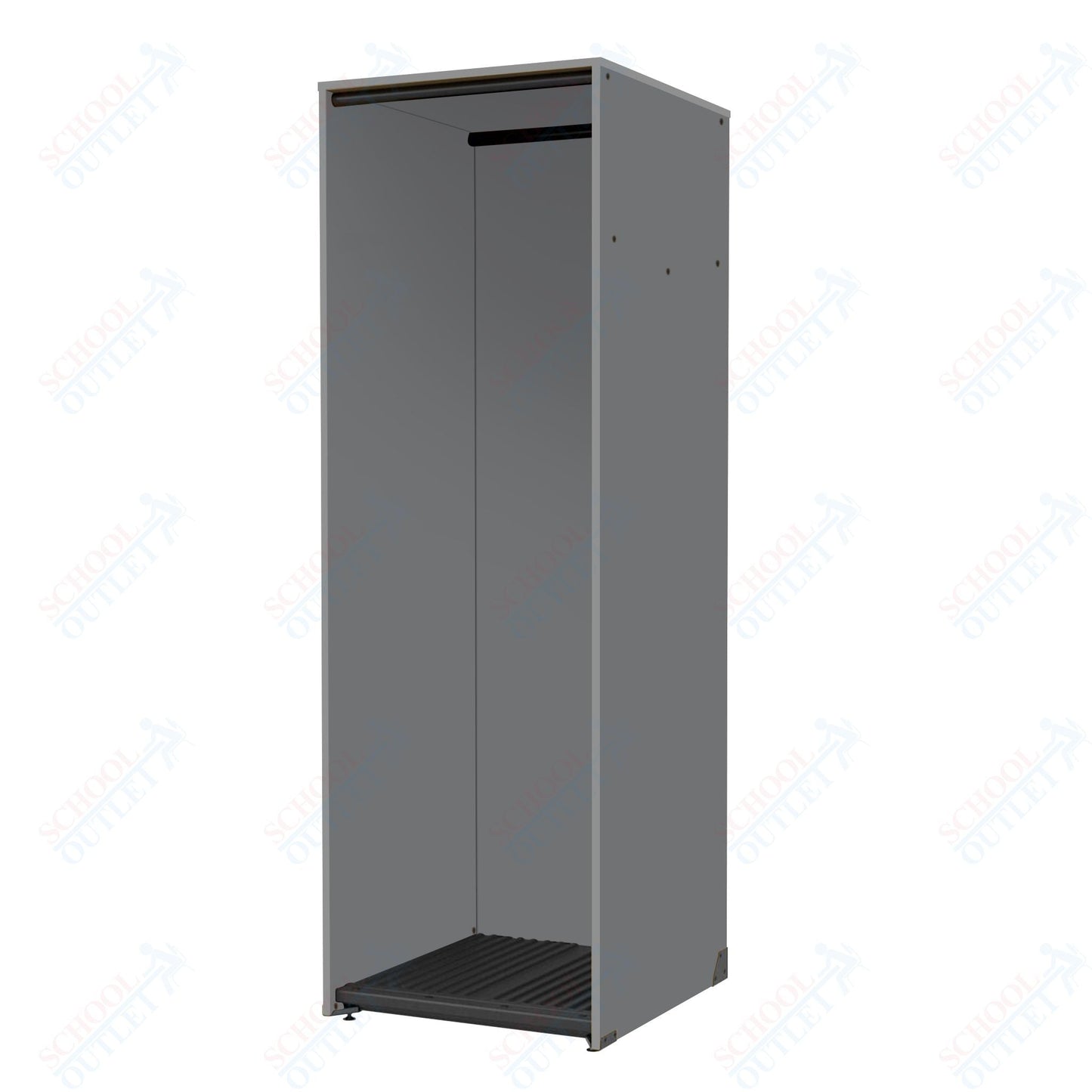 Marco Band - Stor Collection Storage Cabinet with 1 Rod Holds 11 Uniforms or Robes 27.75"W x 84"H x 29.25"D (BS200) - SchoolOutlet