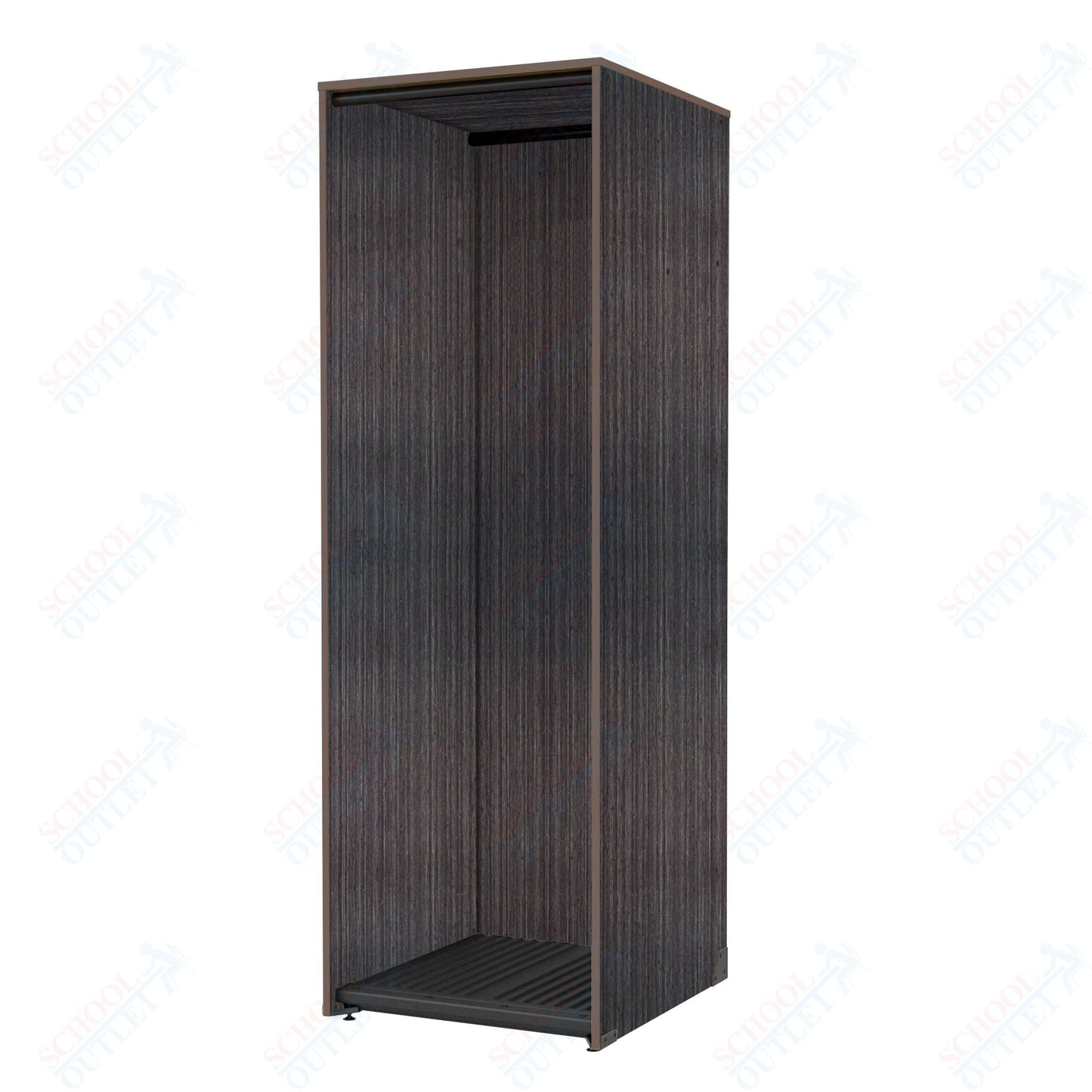 Marco Band - Stor Collection Storage Cabinet with 1 Rod Holds 11 Uniforms or Robes 27.75"W x 84"H x 29.25"D (BS200) - SchoolOutlet