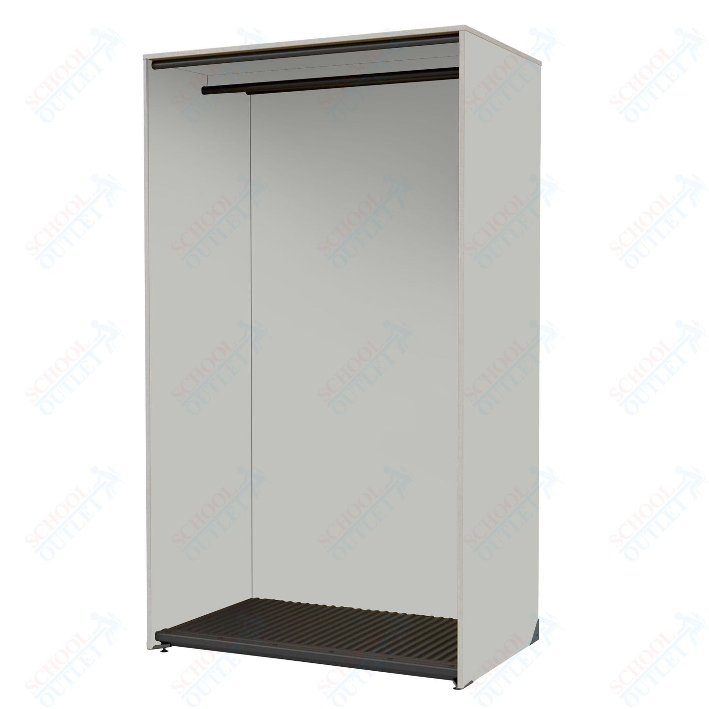 Marco Band - Stor Collection Storage Cabinet with 1 Rod Holds 20 Uniforms or Robes 48"W x 84"H x 29.25"D (BS201) - SchoolOutlet