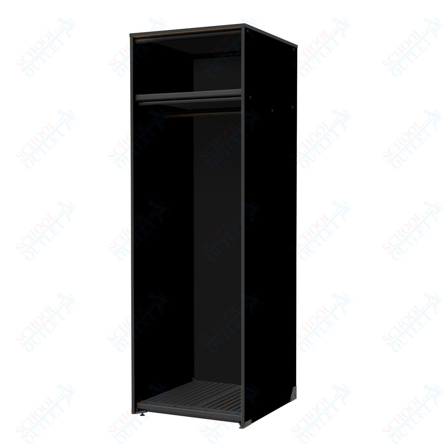 Marco Band - Stor Collection Storage Cabinet with Shelf & Rod Holds 11 Uniforms or Robes 27.75"W x 84"H x 29.25"D (BS202) - SchoolOutlet