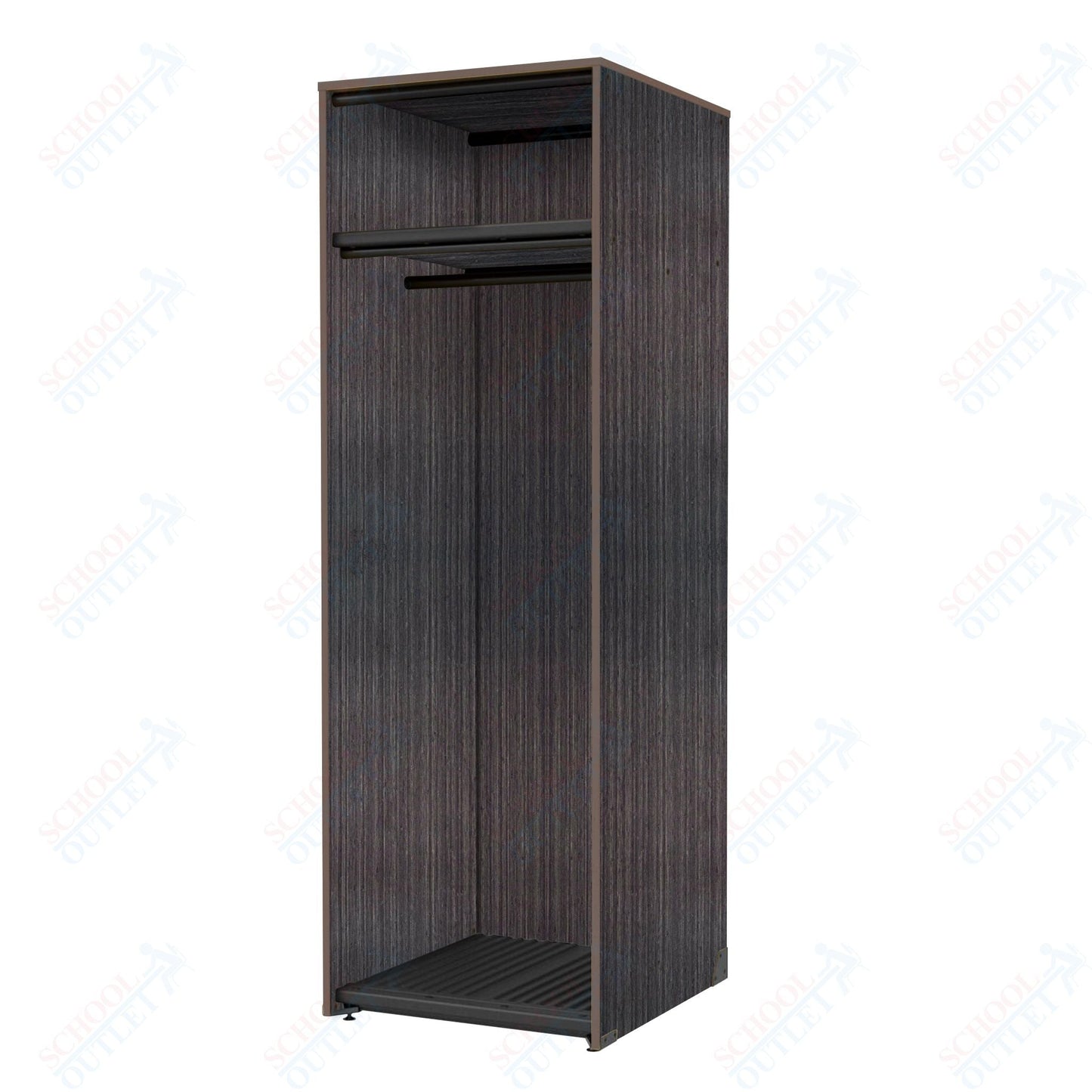 Marco Band - Stor Collection Storage Cabinet with Shelf & Rod Holds 11 Uniforms or Robes 27.75"W x 84"H x 29.25"D (BS202) - SchoolOutlet