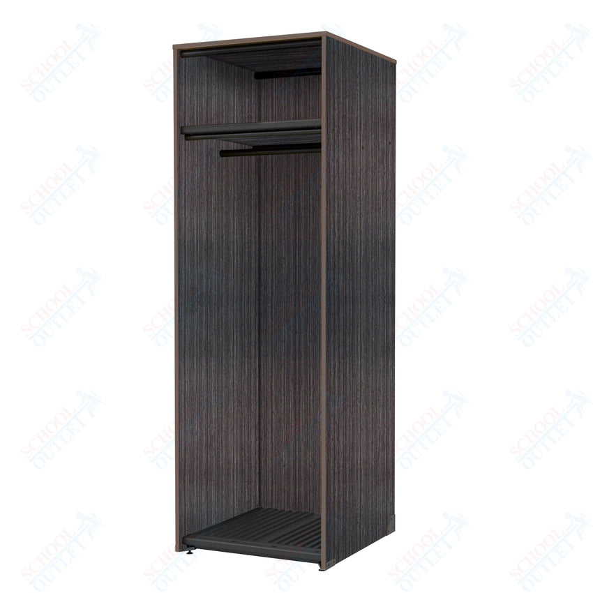 Marco Band - Stor Collection Storage Cabinet with Shelf & Rod Holds 11 Uniforms or Robes 27.75"W x 84"H x 29.25"D (BS202) - SchoolOutlet