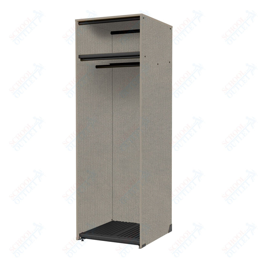 Marco Band - Stor Collection Storage Cabinet with Shelf & Rod Holds 11 Uniforms or Robes 27.75"W x 84"H x 29.25"D (BS202) - SchoolOutlet