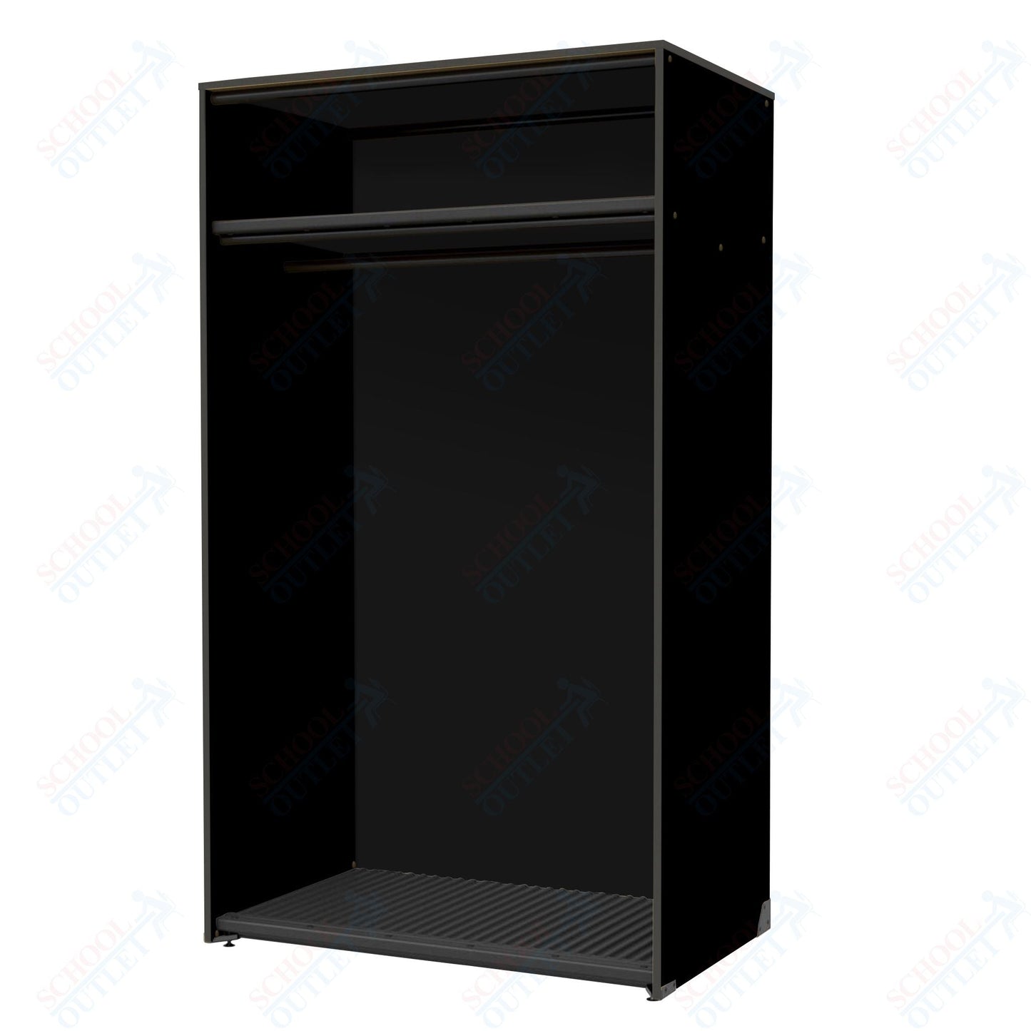 Marco Band - Stor Collection Storage Cabinet with Shelf & Rod Holds 20 Uniforms or Robes 48"W x 84"H x 29.25"D (BS203) - SchoolOutlet