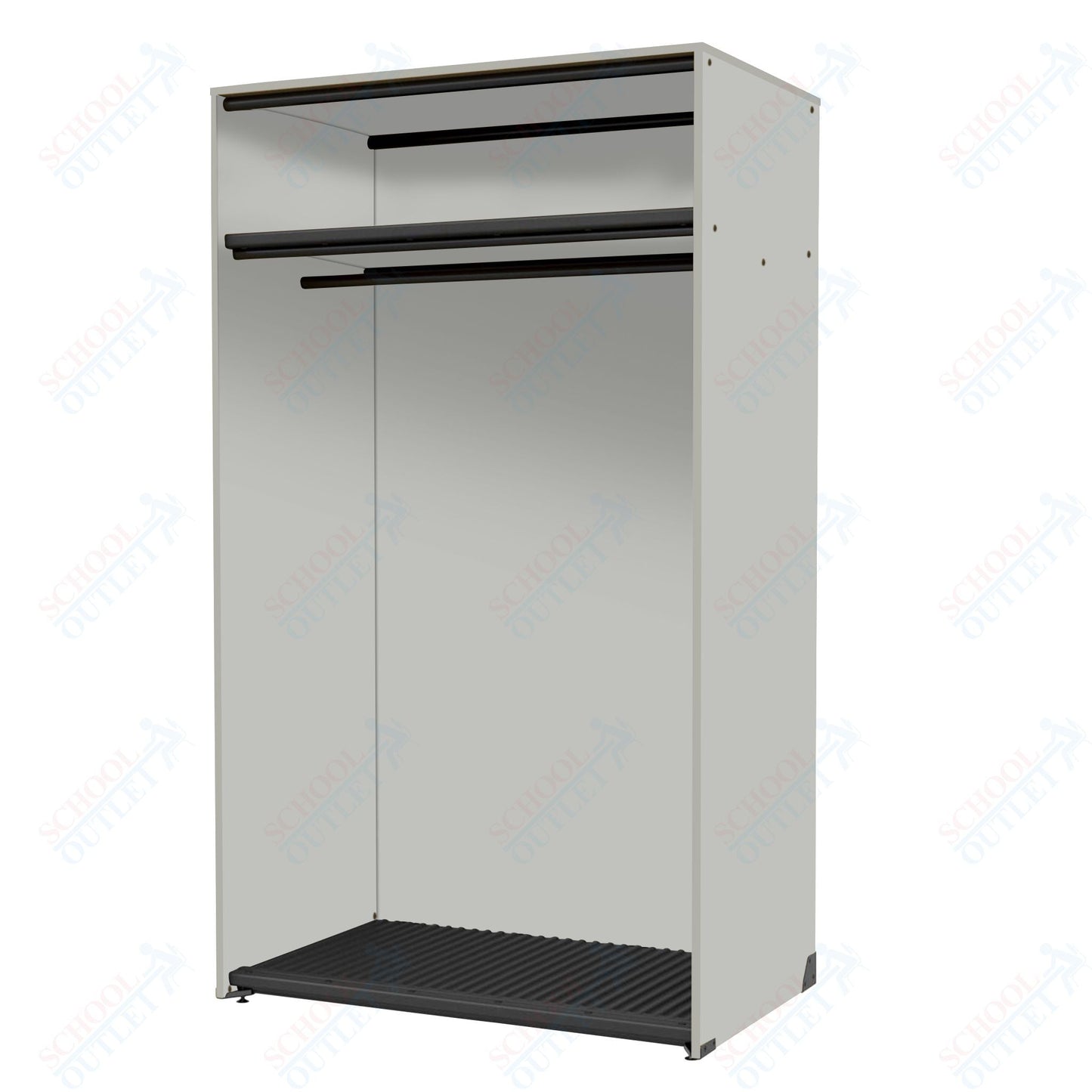 Marco Band - Stor Collection Storage Cabinet with Shelf & Rod Holds 20 Uniforms or Robes 48"W x 84"H x 29.25"D (BS203) - SchoolOutlet