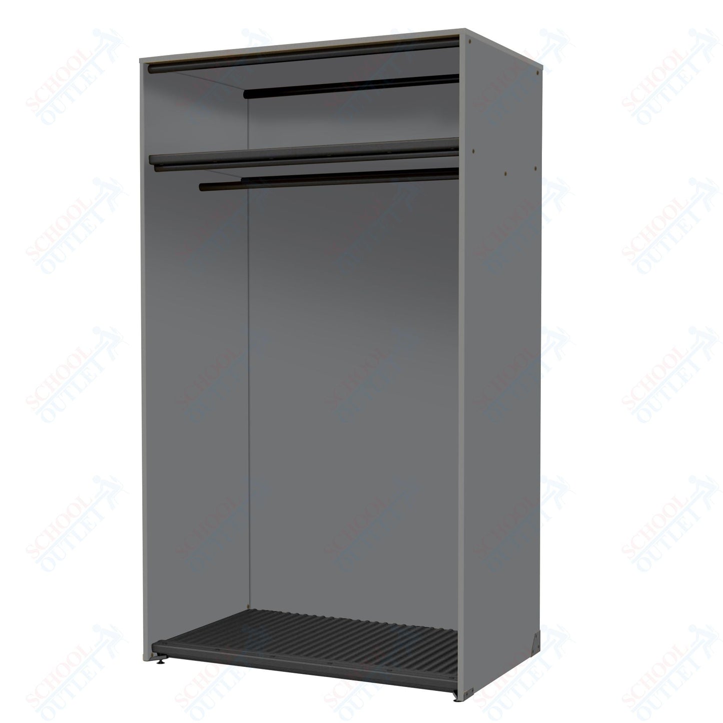 Marco Band - Stor Collection Storage Cabinet with Shelf & Rod Holds 20 Uniforms or Robes 48"W x 84"H x 29.25"D (BS203) - SchoolOutlet