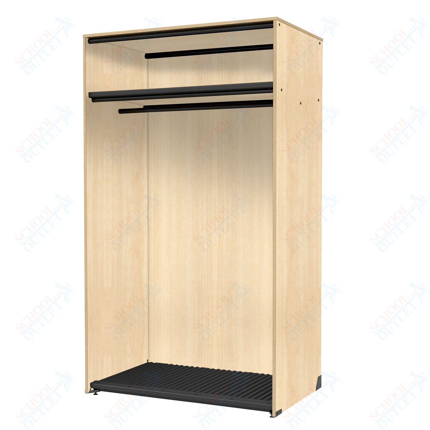 Marco Band - Stor Collection Storage Cabinet with Shelf & Rod Holds 20 Uniforms or Robes 48"W x 84"H x 29.25"D (BS203) - SchoolOutlet