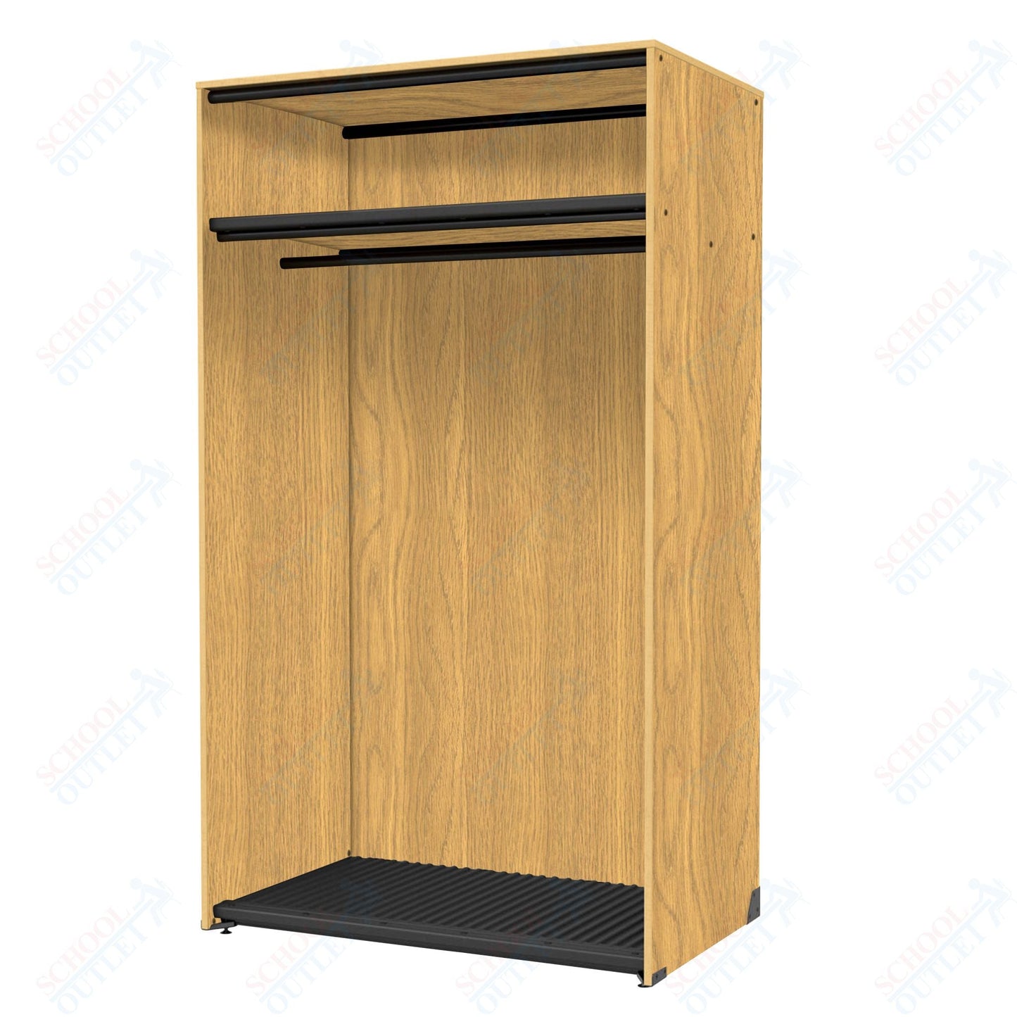 Marco Band - Stor Collection Storage Cabinet with Shelf & Rod Holds 20 Uniforms or Robes 48"W x 84"H x 29.25"D (BS203) - SchoolOutlet