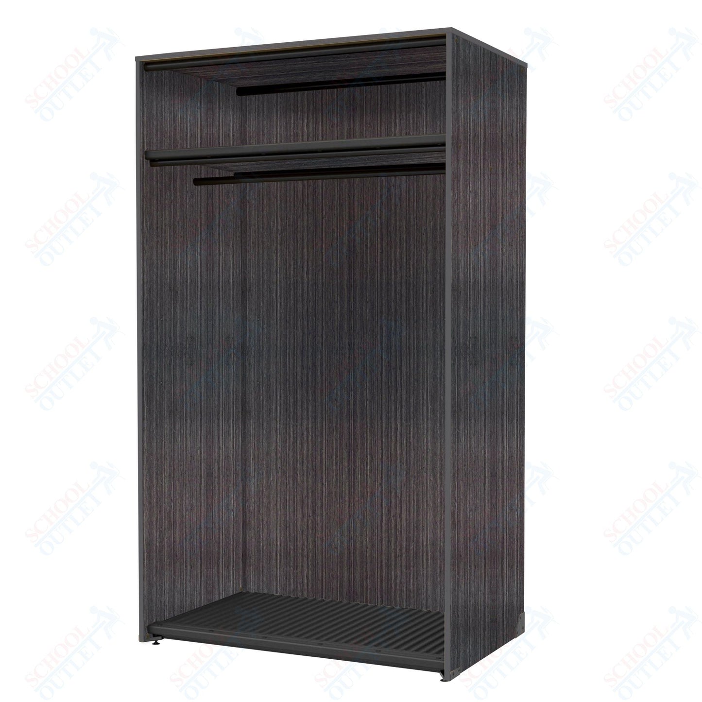 Marco Band - Stor Collection Storage Cabinet with Shelf & Rod Holds 20 Uniforms or Robes 48"W x 84"H x 29.25"D (BS203) - SchoolOutlet
