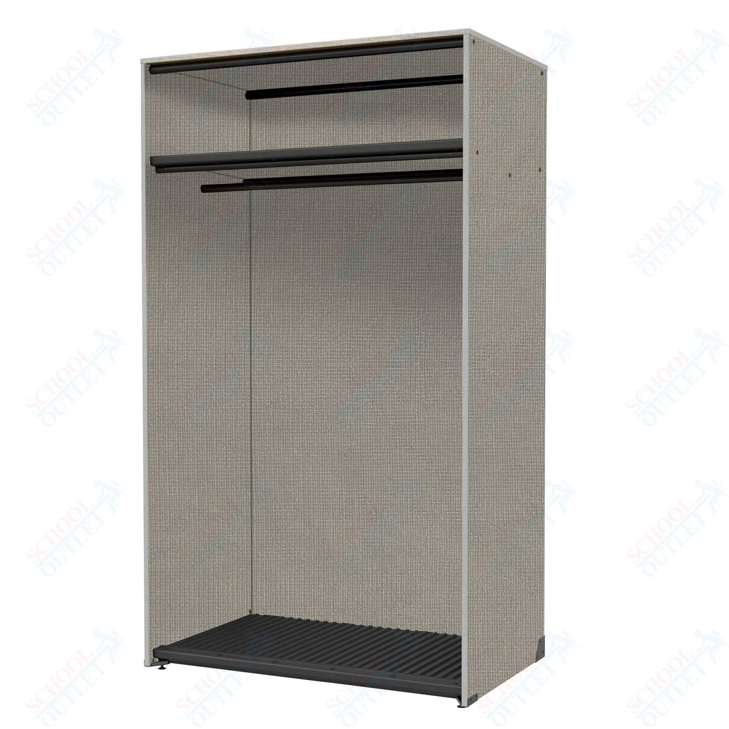 Marco Band - Stor Collection Storage Cabinet with Shelf & Rod Holds 20 Uniforms or Robes 48"W x 84"H x 29.25"D (BS203) - SchoolOutlet