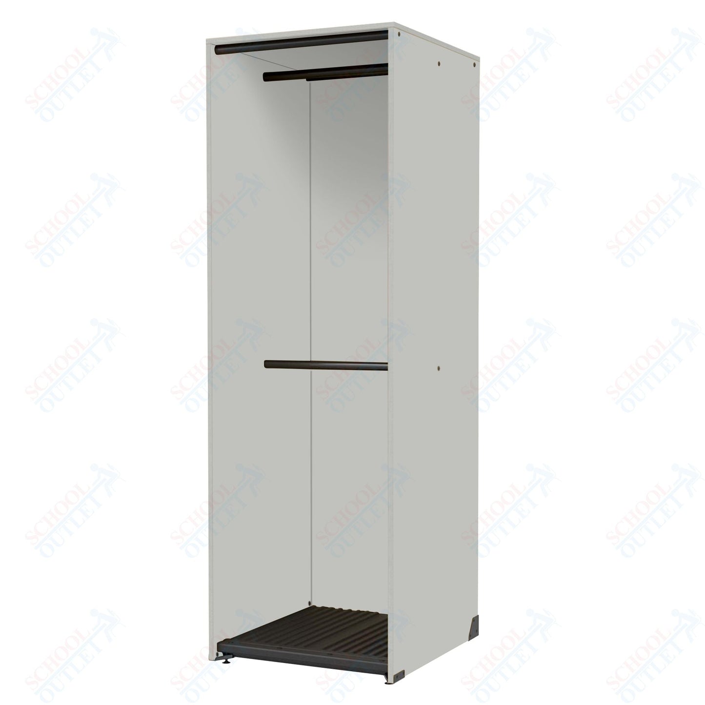 Marco Band - Stor Collection Storage Cabinet with 2 Rods Holds 22 Uniforms 27.75"W x 84"H x 29.25"D (BS204) - SchoolOutlet
