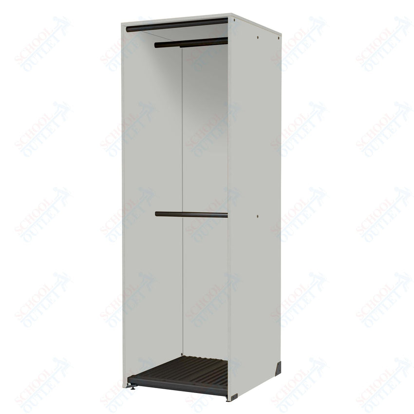Marco Band - Stor Collection Storage Cabinet with 2 Rods Holds 22 Uniforms 27.75"W x 84"H x 29.25"D (BS204) - SchoolOutlet