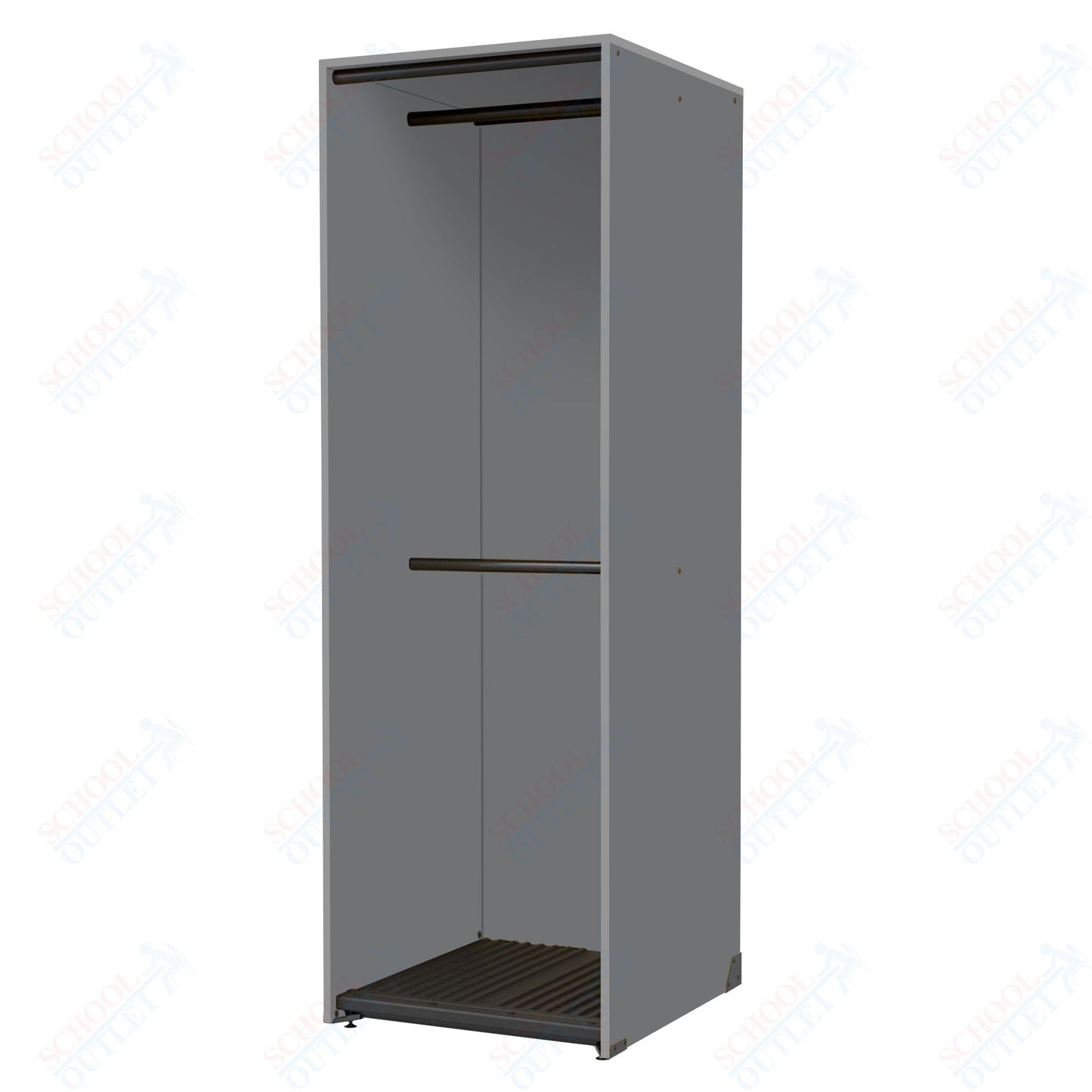 Marco Band - Stor Collection Storage Cabinet with 2 Rods Holds 22 Uniforms 27.75"W x 84"H x 29.25"D (BS204) - SchoolOutlet