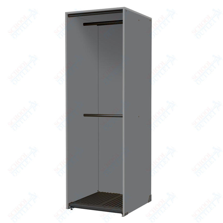 Marco Band - Stor Collection Storage Cabinet with 2 Rods Holds 22 Uniforms 27.75"W x 84"H x 29.25"D (BS204) - SchoolOutlet