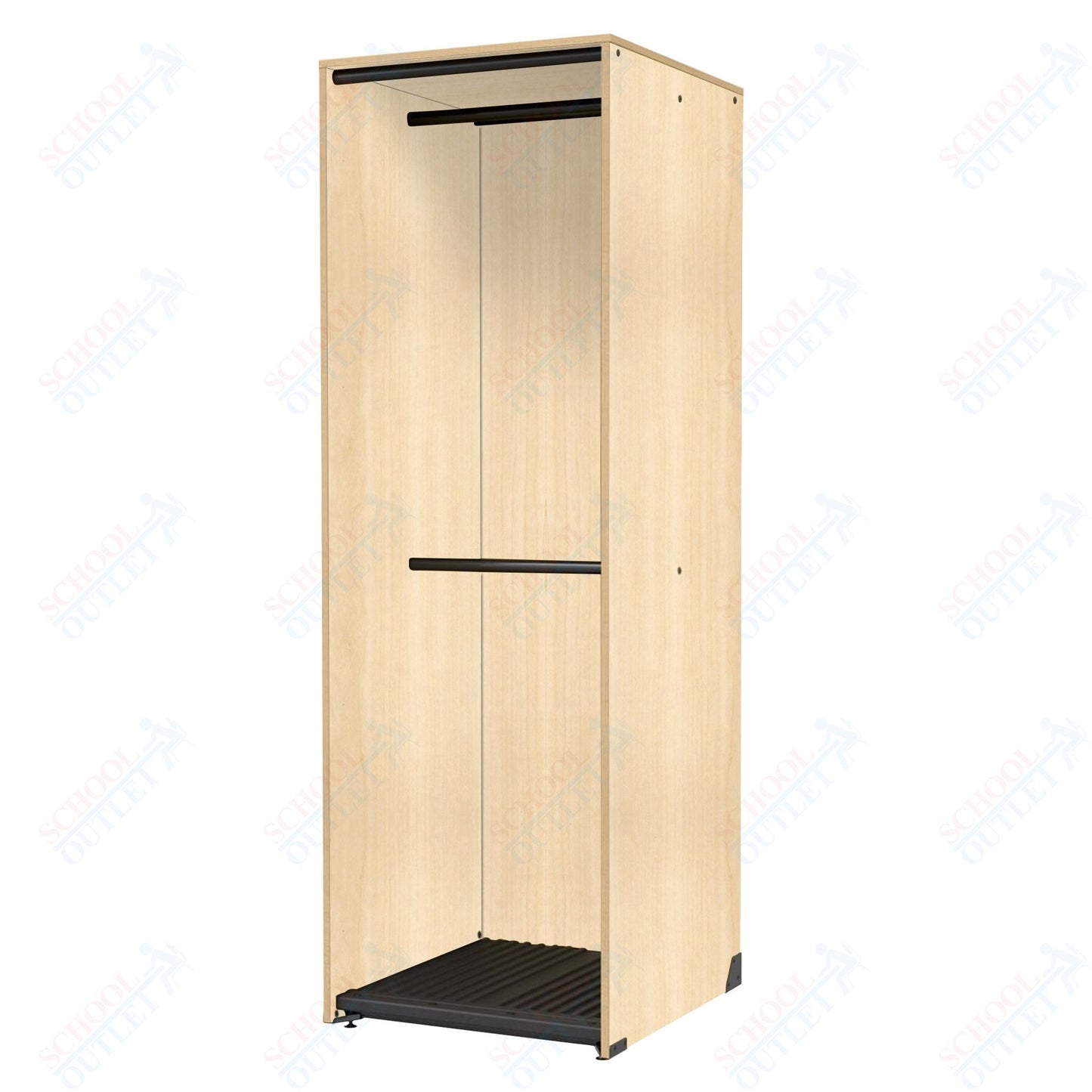 Marco Band - Stor Collection Storage Cabinet with 2 Rods Holds 22 Uniforms 27.75"W x 84"H x 29.25"D (BS204) - SchoolOutlet