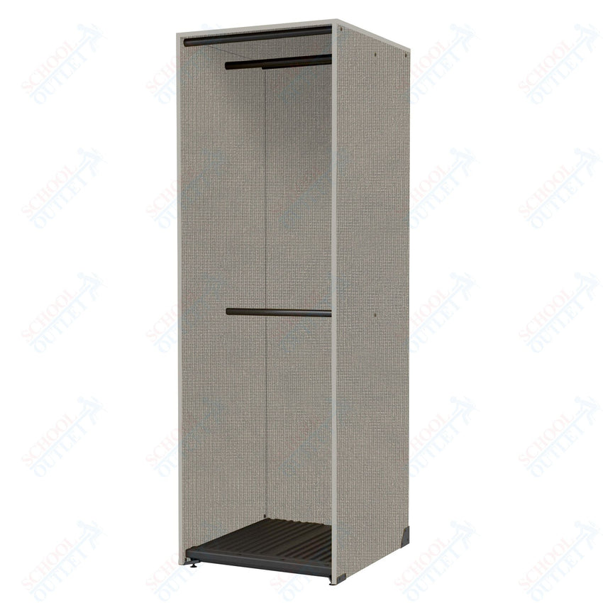 Marco Band - Stor Collection Storage Cabinet with 2 Rods Holds 22 Uniforms 27.75"W x 84"H x 29.25"D (BS204) - SchoolOutlet