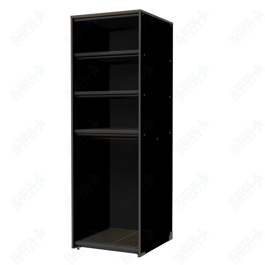 Marco Band - Stor Collection Storage Cabinet with 3 Shelves & Rod Holds 11 uniforms and 12 hats 27.75"W x 84"H x 29.25"D (BS206) - SchoolOutlet