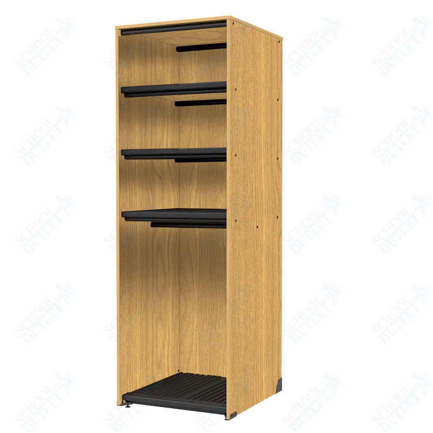 Marco Band - Stor Collection Storage Cabinet with 3 Shelves & Rod Holds 11 uniforms and 12 hats 27.75"W x 84"H x 29.25"D (BS206) - SchoolOutlet