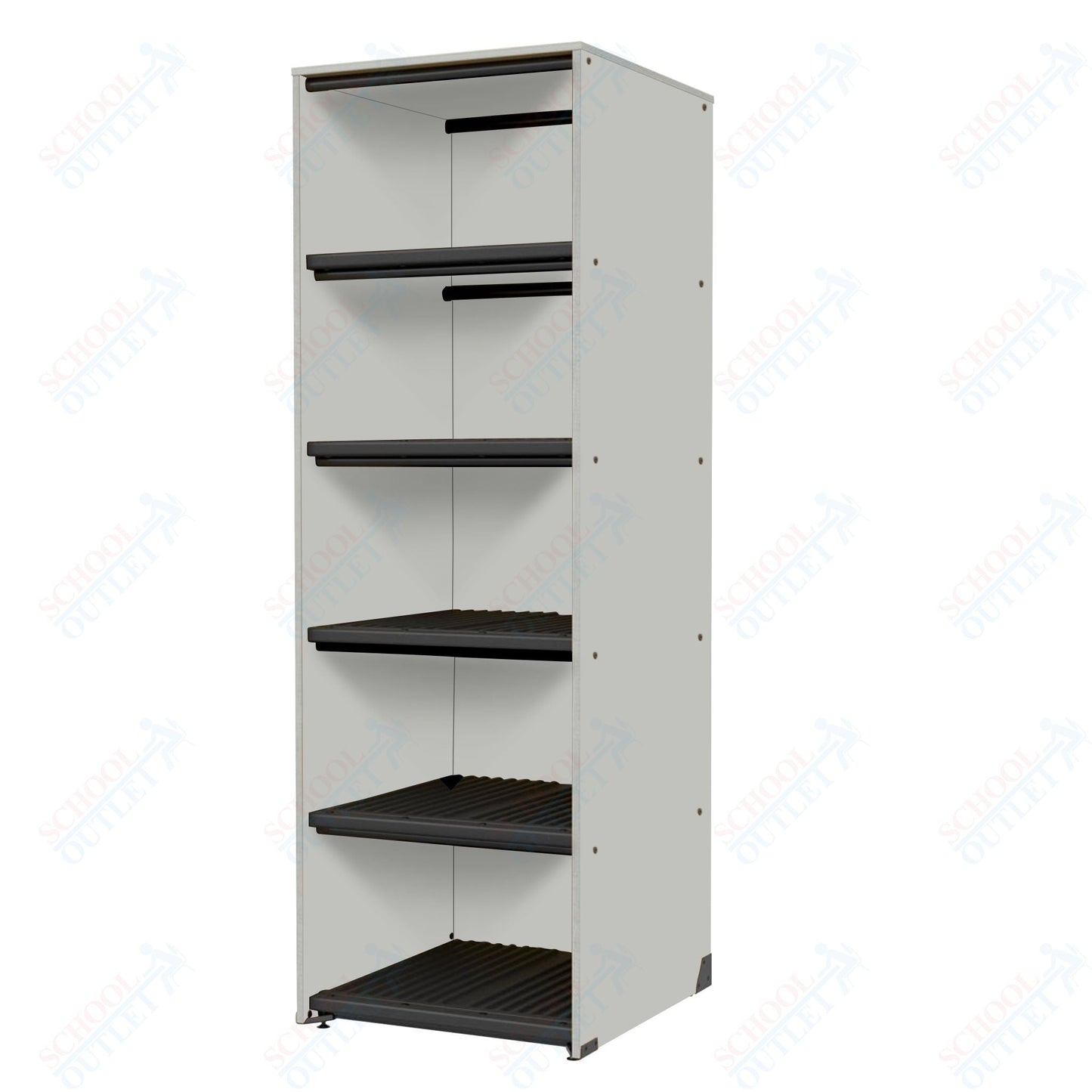 Marco Band - Stor Collection Storage Cabinet Holds 20 hats with 5 Shelves 27.75"W x 84"H x 29.25"D (BS208) - SchoolOutlet