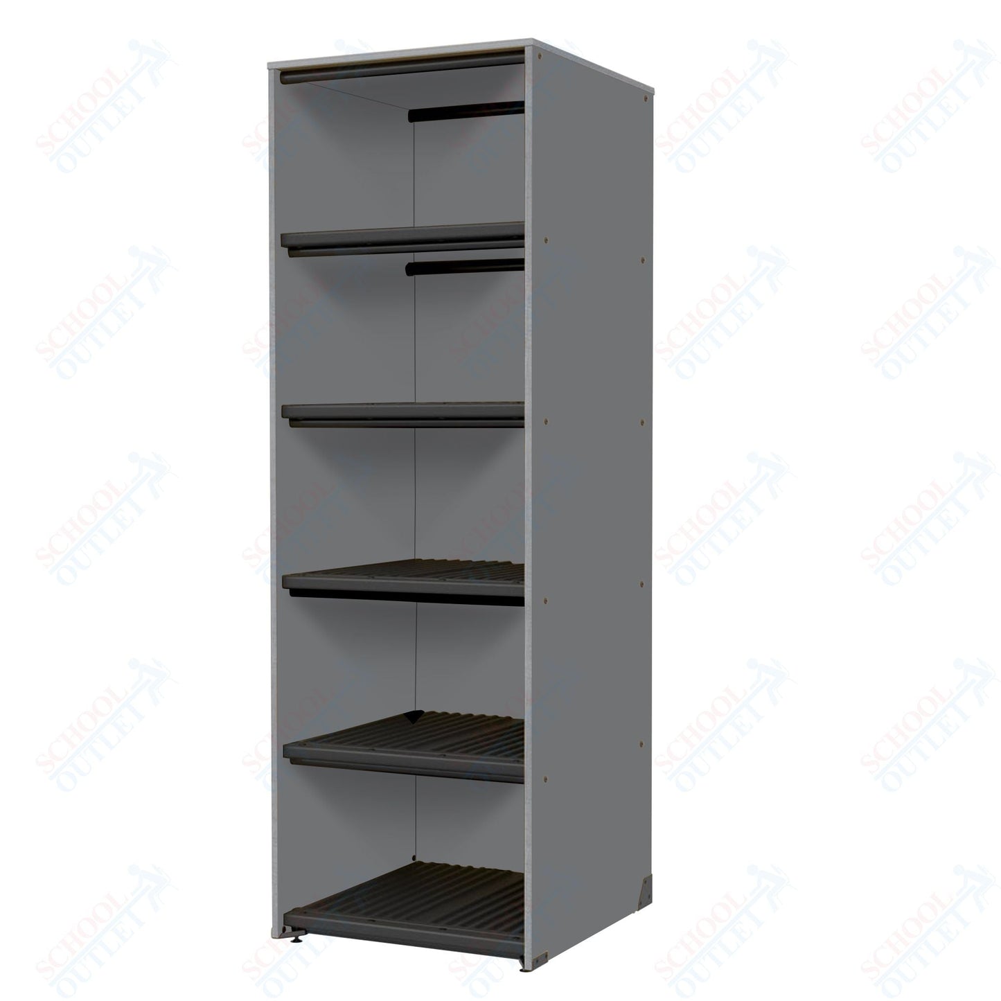 Marco Band - Stor Collection Storage Cabinet Holds 20 hats with 5 Shelves 27.75"W x 84"H x 29.25"D (BS208) - SchoolOutlet