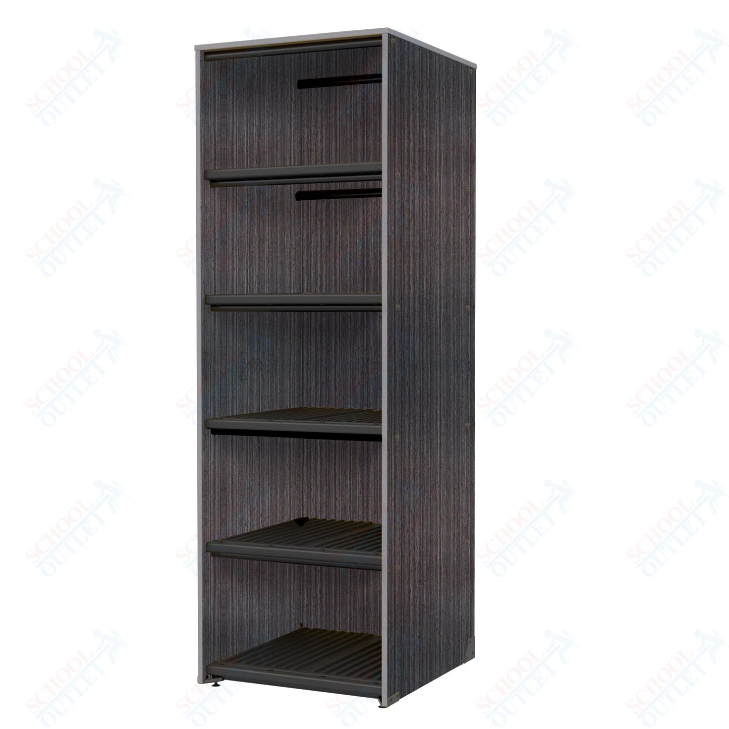 Marco Band - Stor Collection Storage Cabinet Holds 20 hats with 5 Shelves 27.75"W x 84"H x 29.25"D (BS208) - SchoolOutlet