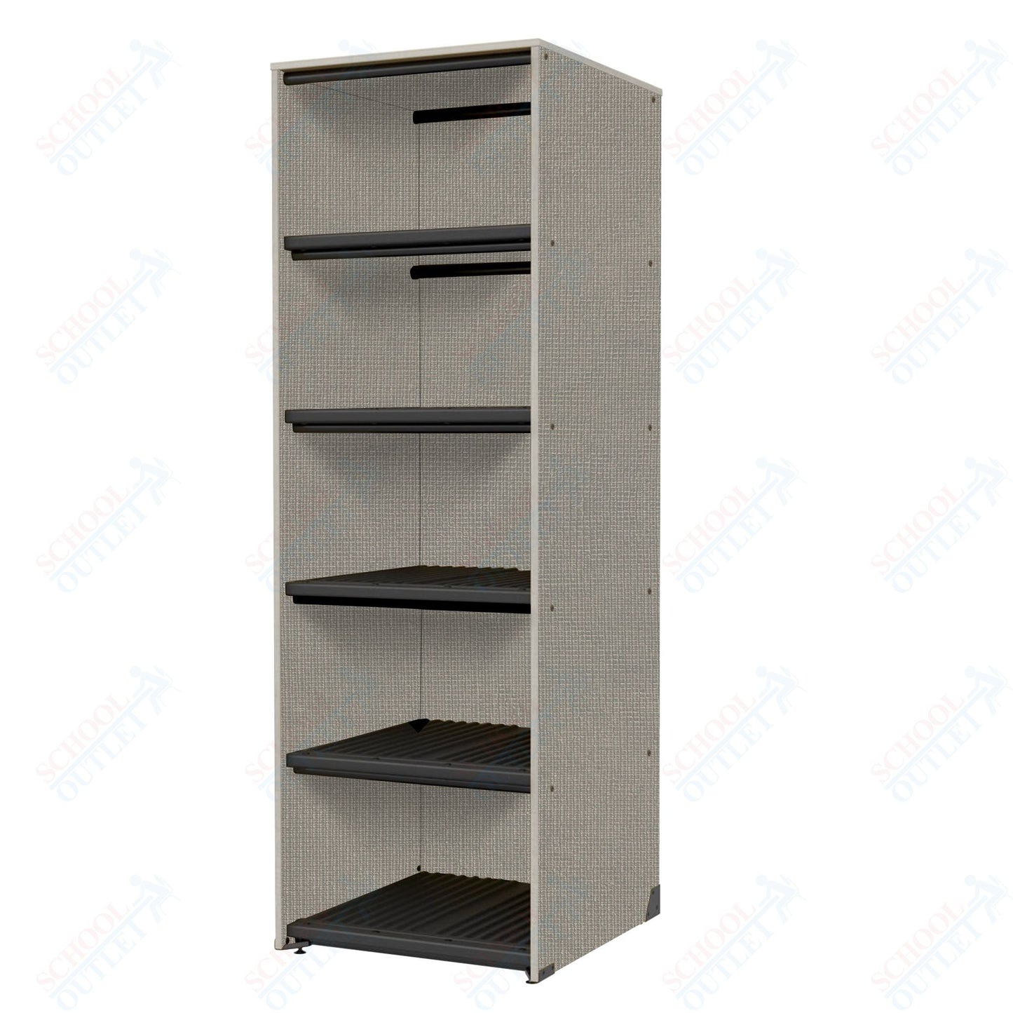 Marco Band - Stor Collection Storage Cabinet Holds 20 hats with 5 Shelves 27.75"W x 84"H x 29.25"D (BS208) - SchoolOutlet