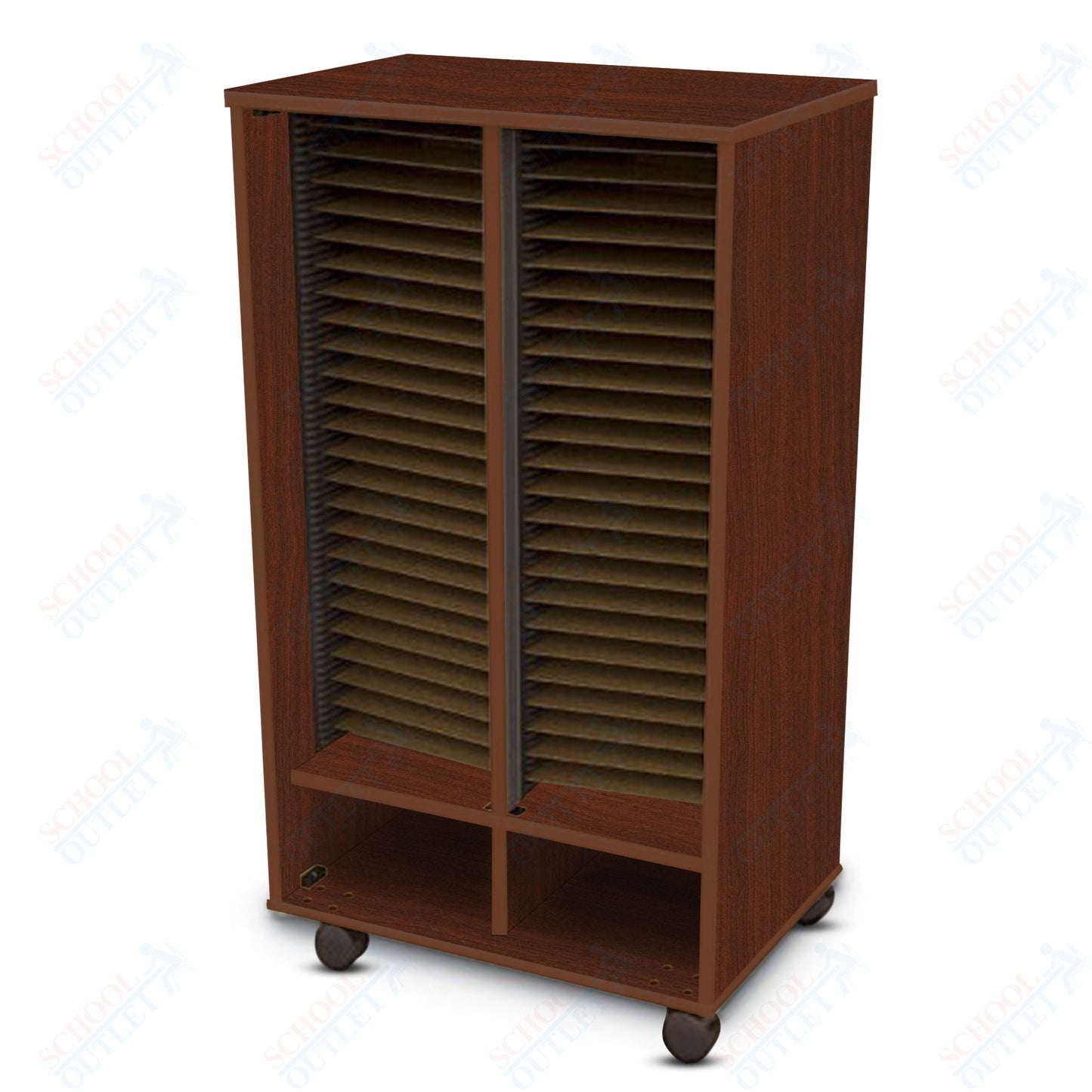 Marco Band - Stor Mobile Folio Cabinet with 2 Compartment, Choral (BS404) - SchoolOutlet