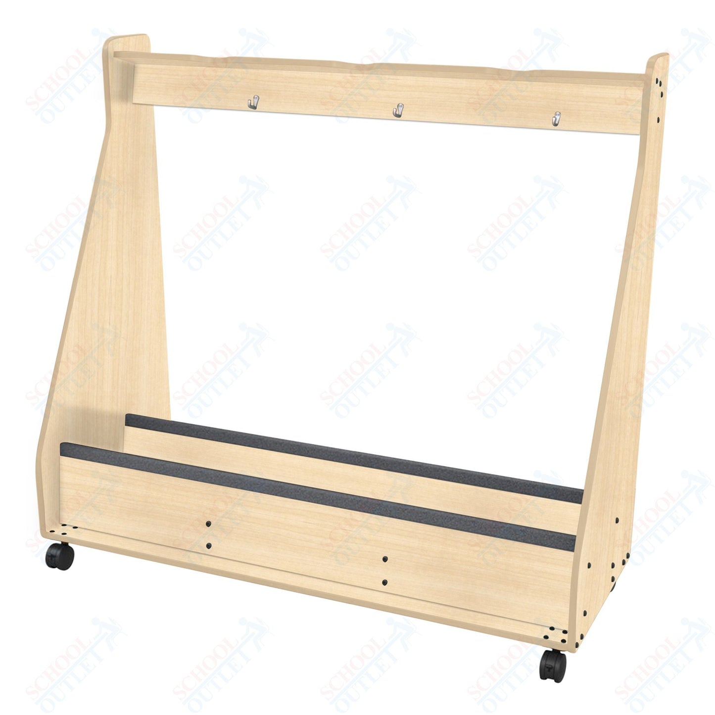 Marco Band - Stor Mobile String Bass Rack, 4 Units - 62"H x 80.25"W x 24.25"D (BS502 - 0) - SchoolOutlet