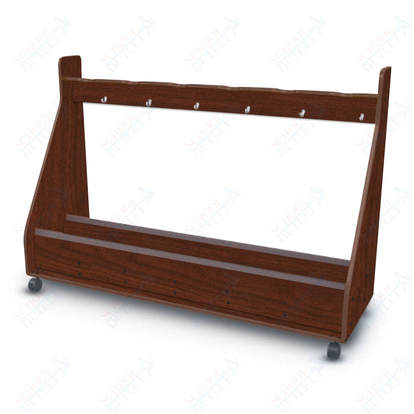 Marco Band - Stor Mobile Cello Rack, 6 Units - 51"H x 73.25"W x 24.25"D (BS504 - 0) - SchoolOutlet