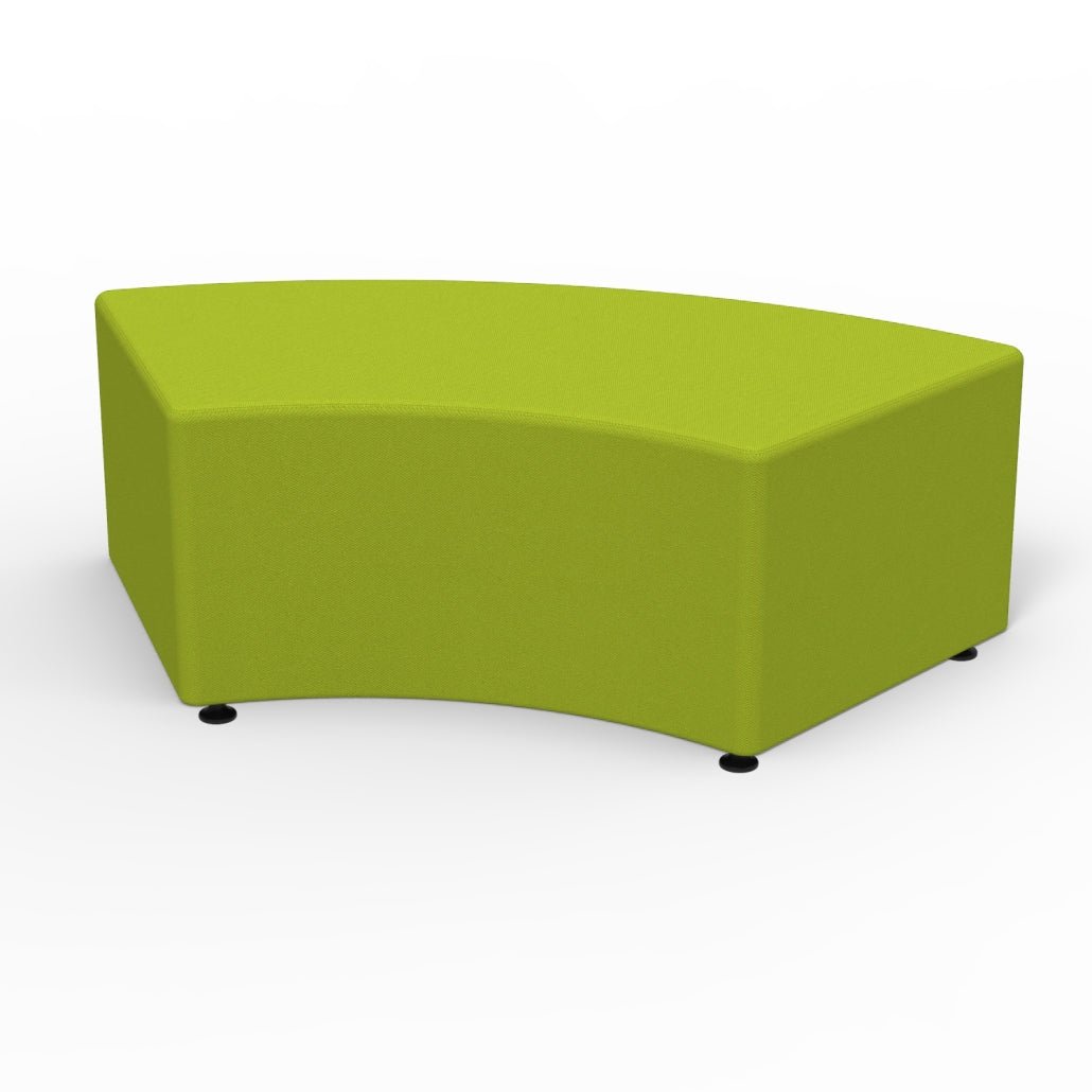 Marco Sonik Soft Seating 60 Degree Curved Bench 53.2" W x 18" H (LF1255 - G1) - SchoolOutlet