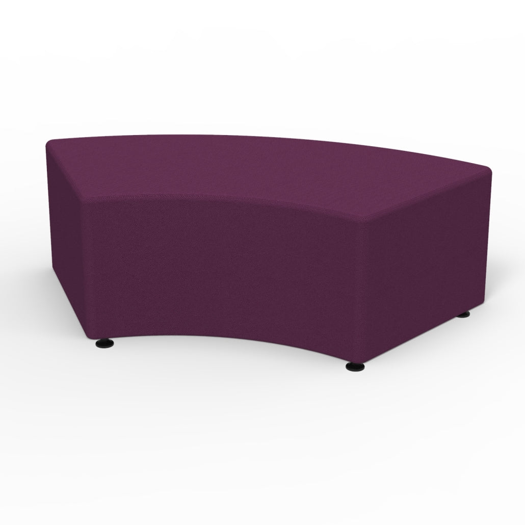 Marco Sonik Soft Seating 60 Degree Curved Bench 53.2" W x 18" H (LF1255 - G1) - SchoolOutlet