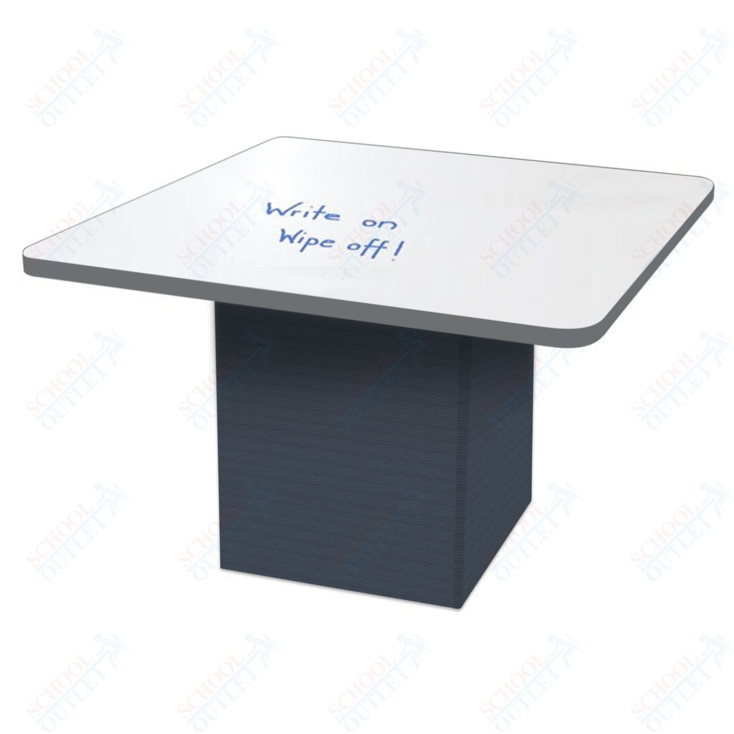 Marco Sonik Series Padded Base Square Dry Erase Table 29" height (LF2616 - G1 - DB) - SchoolOutlet