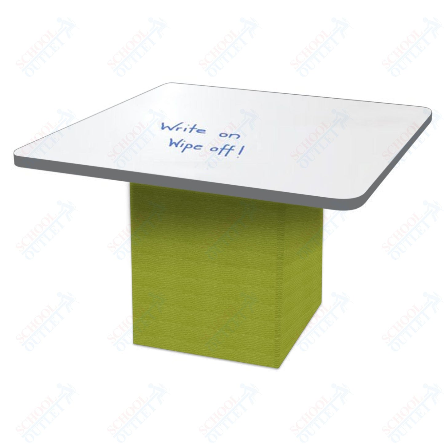 Marco Sonik Series Padded Base Square Dry Erase Table 29" height (LF2616 - G1 - DB) - SchoolOutlet