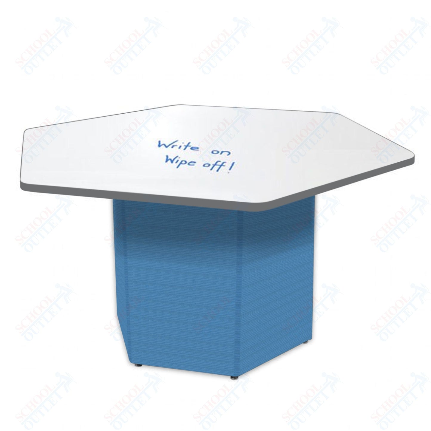 Marco Sonik Series Padded Base Hexagon Dry Erase Table 26" height (LF2653 - G1 - DA) - SchoolOutlet