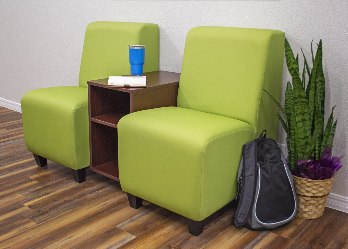 Marco Sonik Series Conversation Station - 2 Chairs with Cabinet (LF9016 - G1) - SchoolOutlet