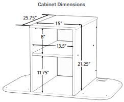 Marco Sonik Series Conversation Station - 2 Chairs with Cabinet (LF9016 - G1) - SchoolOutlet