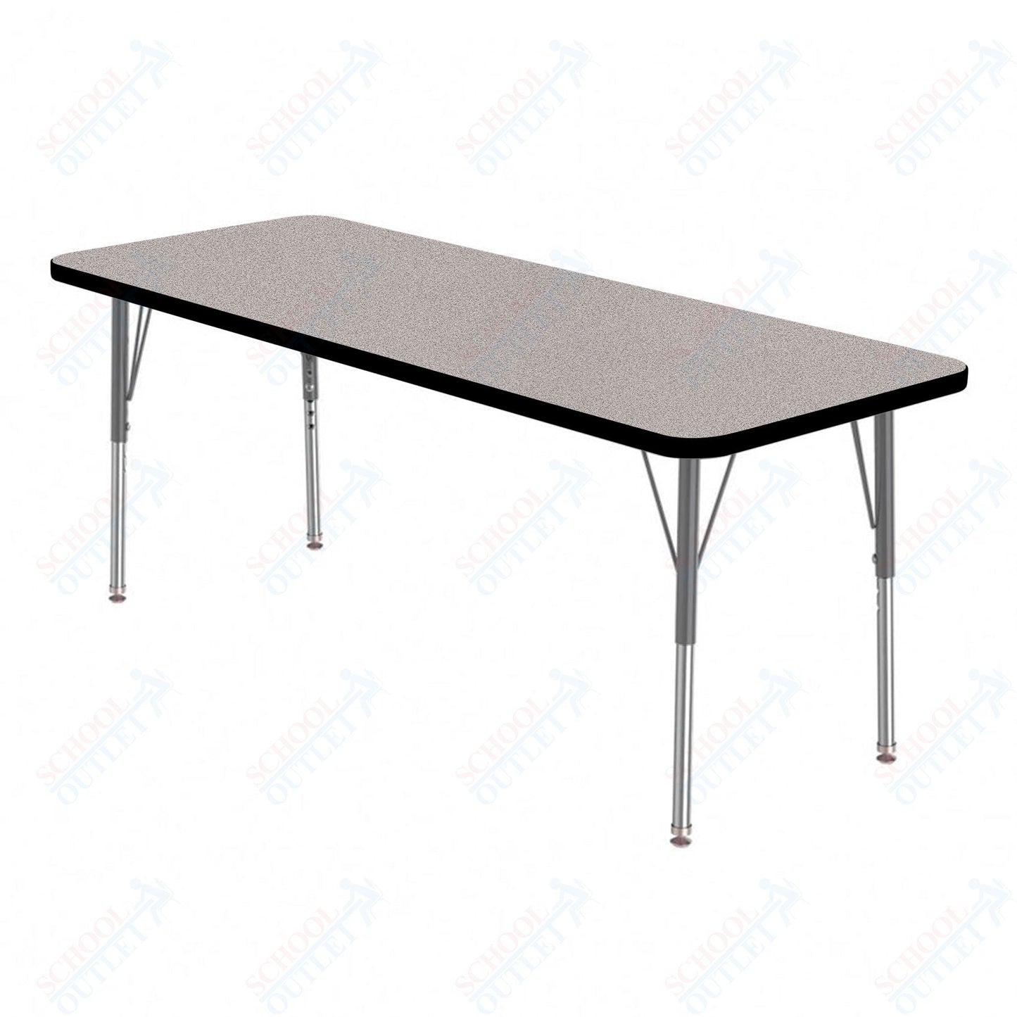Marco MG2200 Series Rectangle Activity Table 24" x 48" Adjustable Height 21" - 30" (MG2226 - MB) - SchoolOutlet